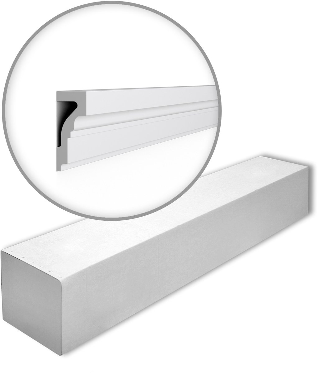 NMC WL4-box WALLSTYL Noel Marquet 1 doos 8 stukken Wandlijst Lijstwerk tijdeloos klassieke stijl wit | 16 m