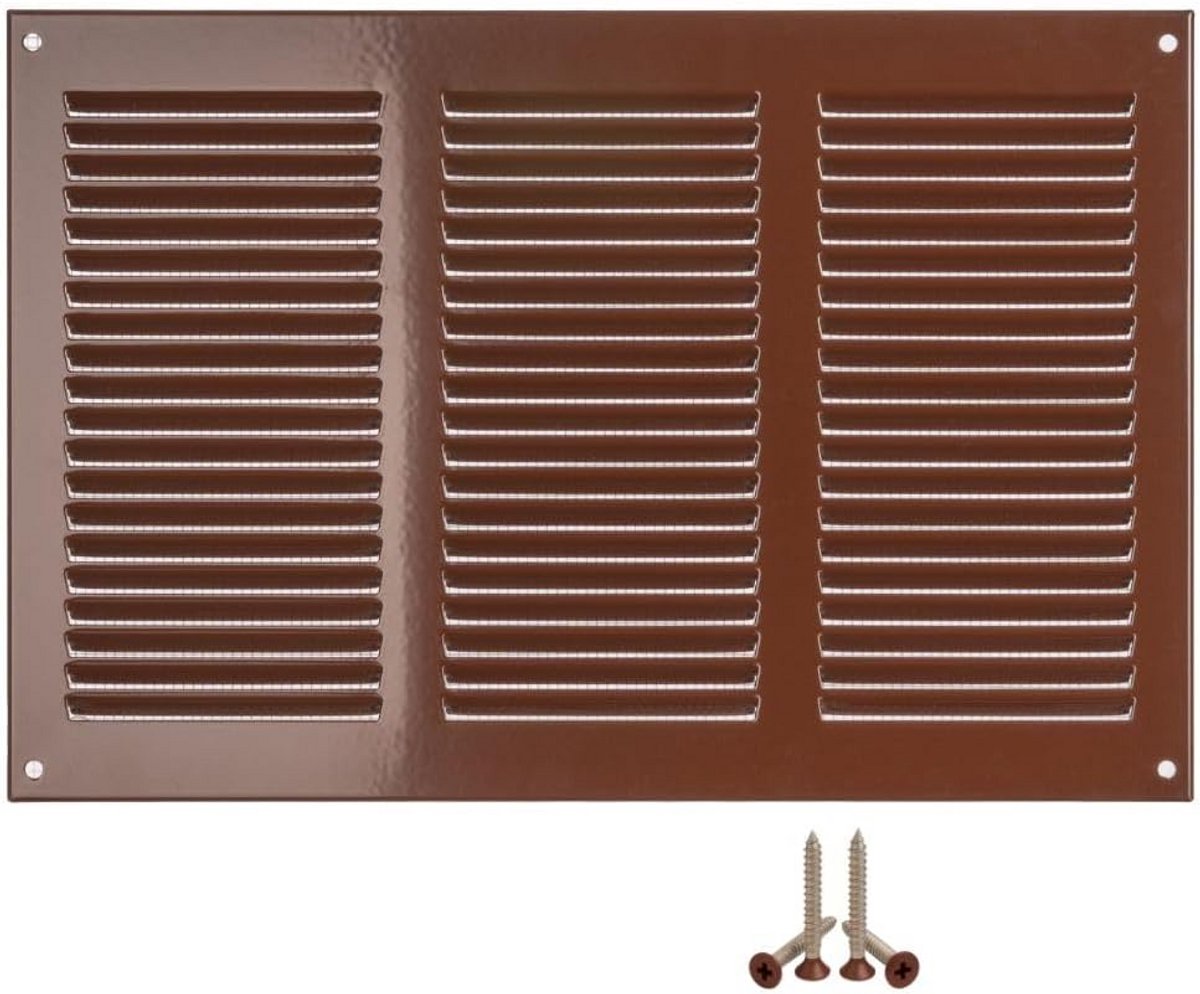 300x200mm bruin ventilatierooster met insectenbescherming voor ventilatie