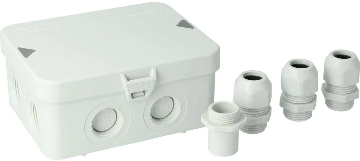 Attema Kabeldoos AK2-IP65 + 3 wartels M20