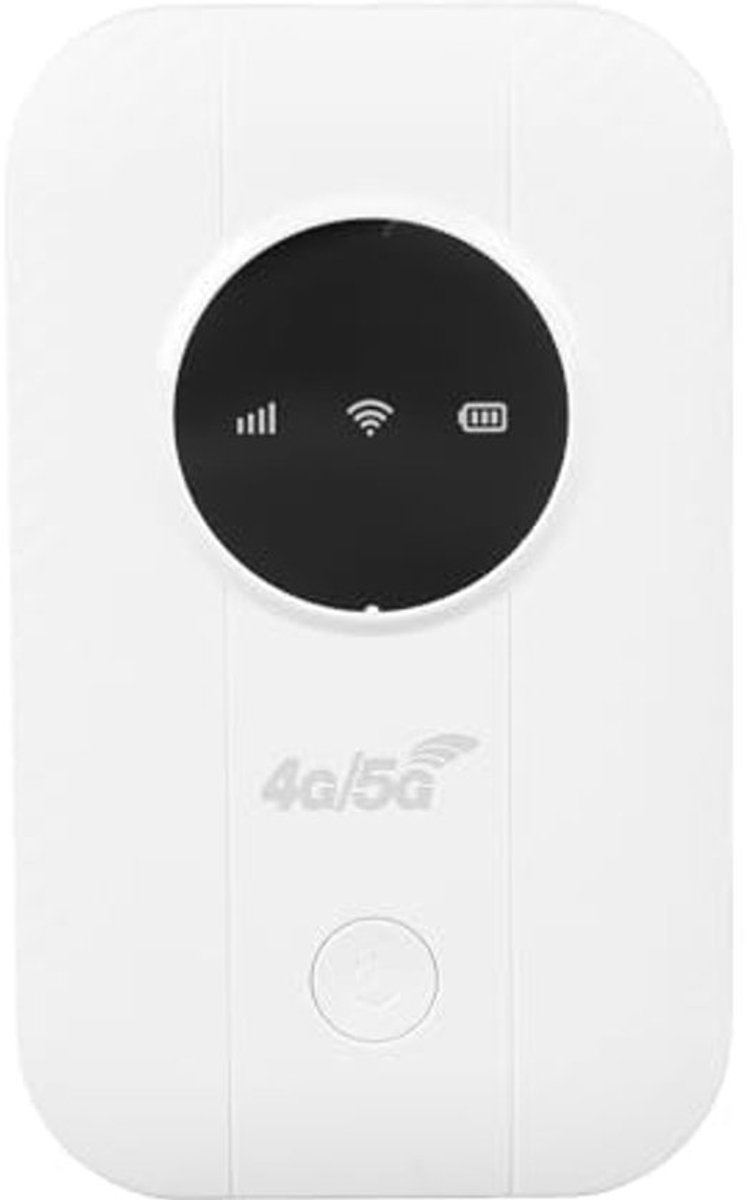 KARZO - Pocket WiFi Router, 4G 5G Sim Kaart Draagbare LTE CAT4 Modem, 300Mbps Snelheid, 10 Apparaten Verbinding, 10 Uur Batterij Levensduur, 8916 Chip, Micro Sim Slot
