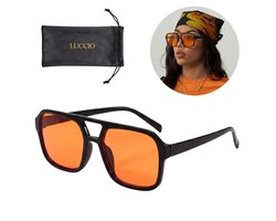 LUCCIO - WK 2026 - Koningsdag bril - Oranje bril - Festival bril - Oranje accessoires - Unisex - Koningsdag kleding
