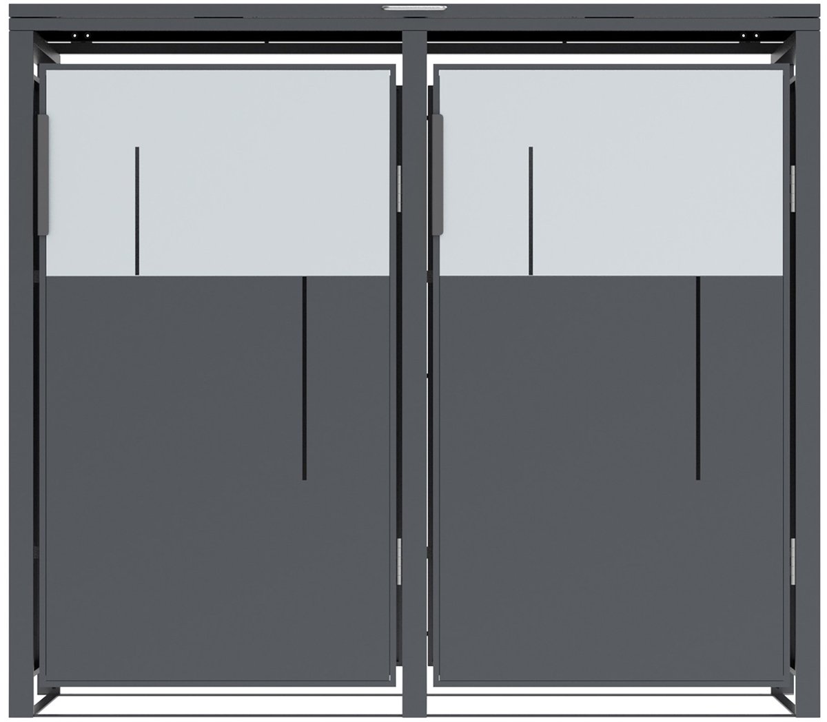 Westmann Varius 2 Metalen Containerombouw voor 2 kliko - Houtlook