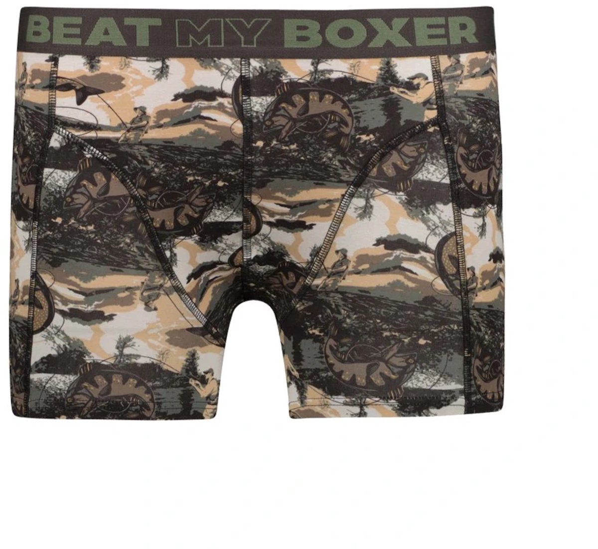 Beat my Boxer heren boxershort - Elastisch katoen - maat M - No Kill Fishing