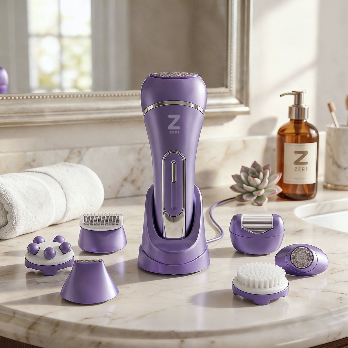 Ladyshave 7-in-1 - Waterdicht Scheerapparaat thumbnail 8