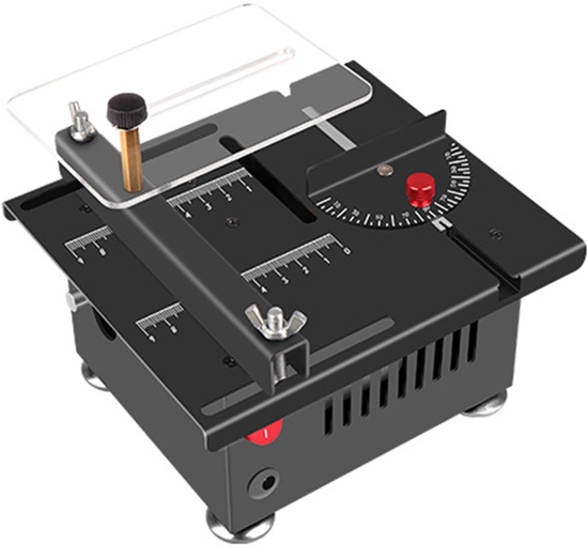 Mini Tafenzaag – 100W Krachtige Motor – 0–16mm Snijdiepte – 7 Snelheden – Precisiezaag voor Hout, Kunststof & DIY Modelbouw