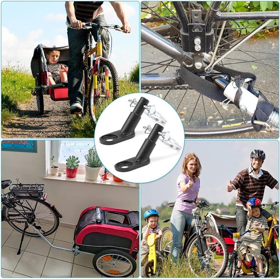 Fietsaanhanger Koppeling Set - Veiligheidspen voor Honden- en Kinderfietskarren - Duurzaam en Roestvrij — afbeelding 3