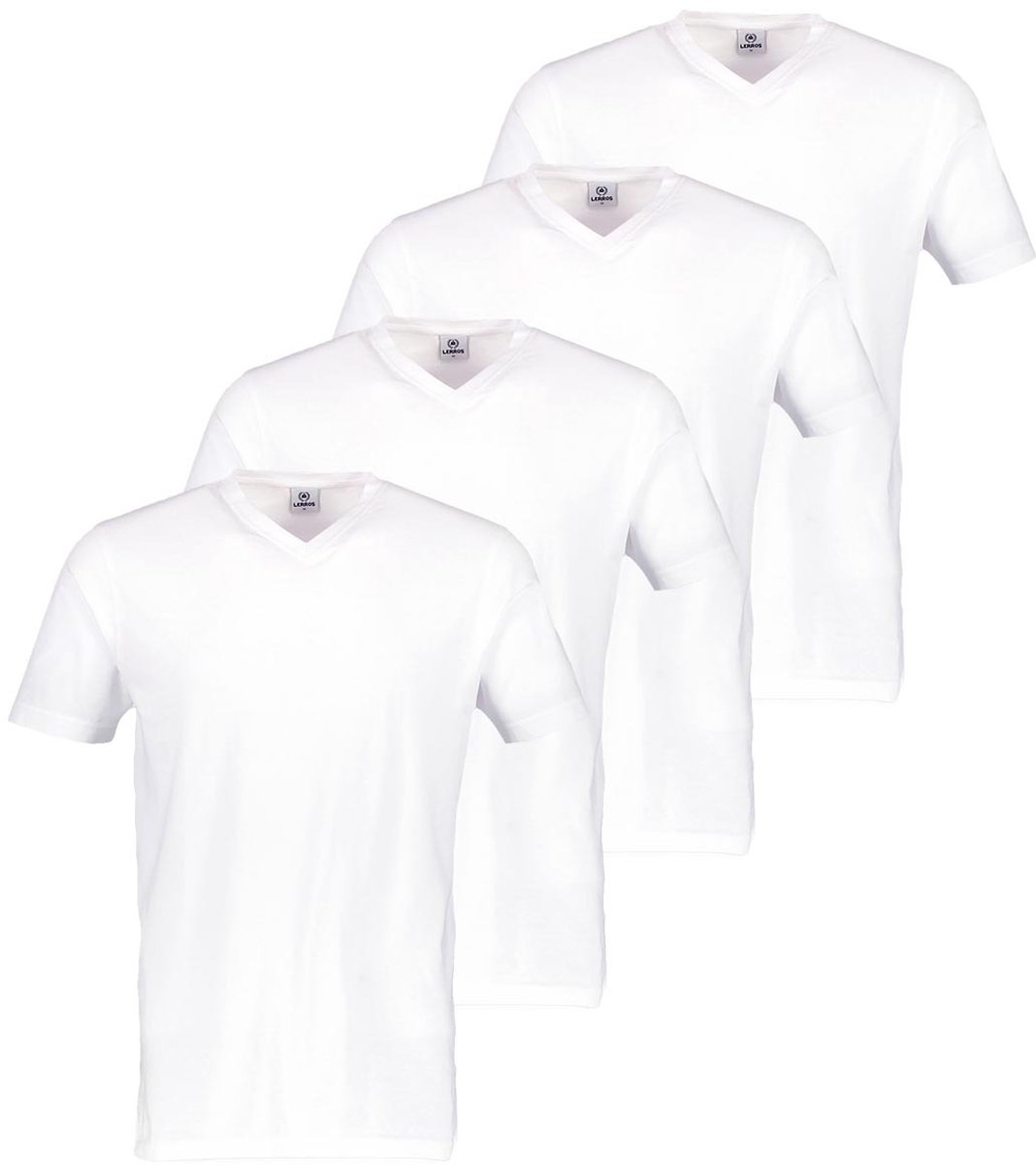 LERROS Heren t-shirt 4 pack Basic