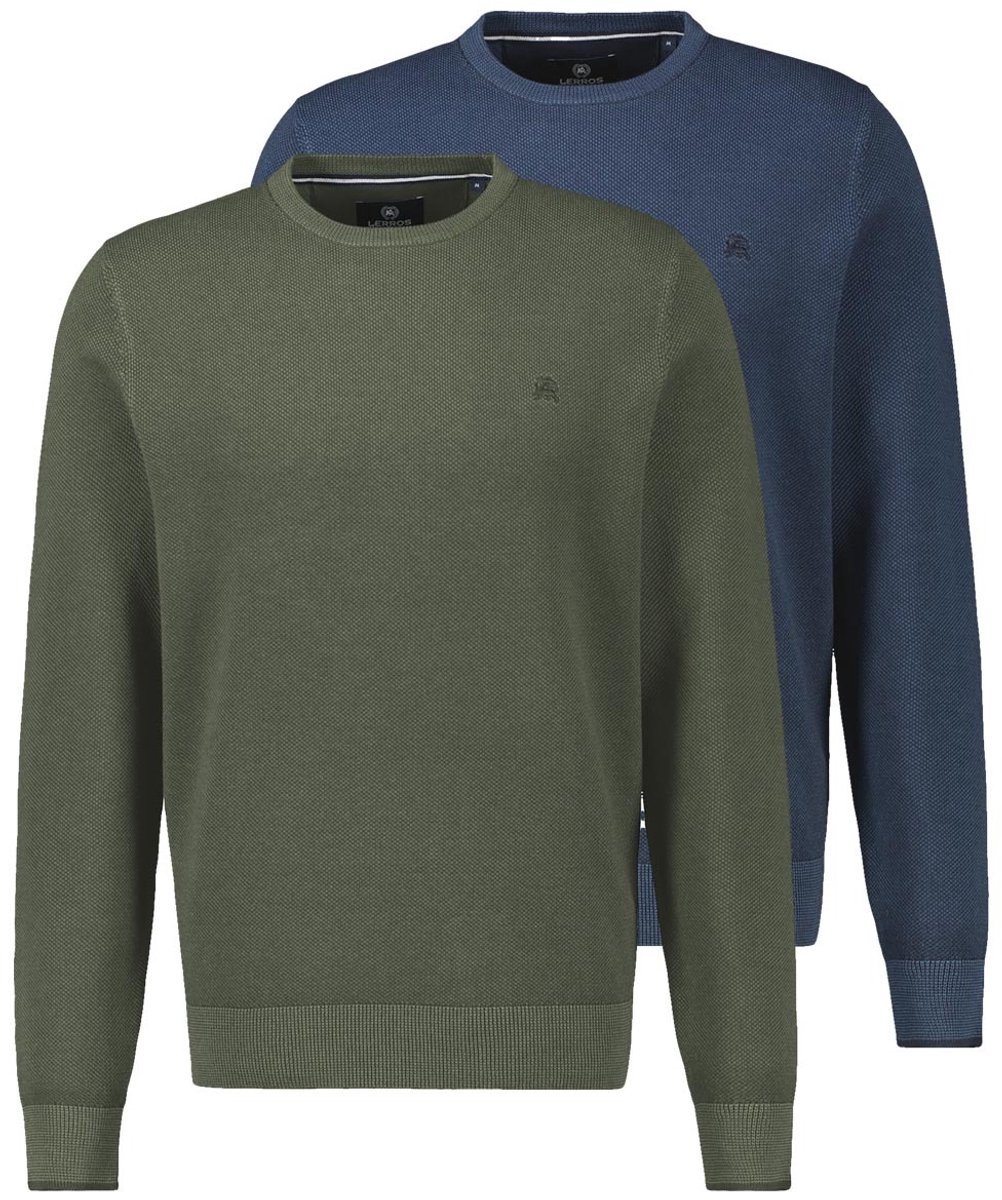 LERROS Heren trui 2 pack Basic