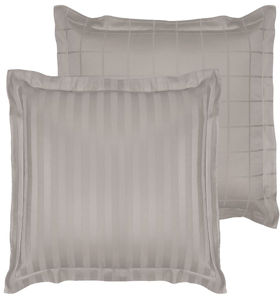 De Witte Lietaer Kussensloop Zygo Atmosphere - 63 x 63 cm - Grijs - Katoen Satijn