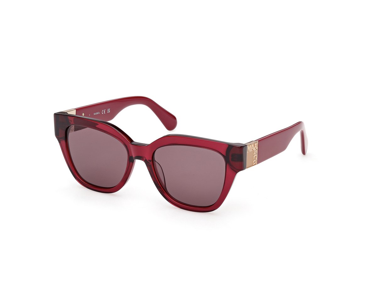 Max &co MO0138 Shiny bordeaux 52/17/140 WOMAN Zonnebrillen