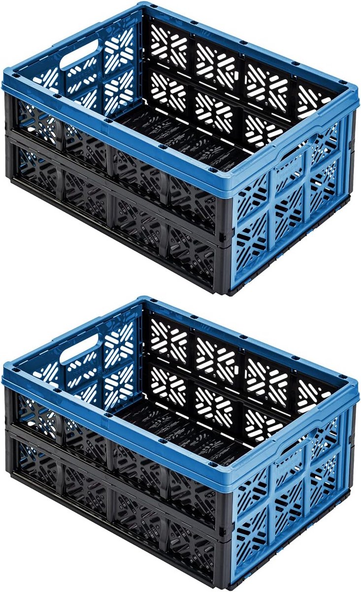 Professionele vouwbox 32 liter - 36 x 49 x 23,5 cm - Inklapbare boodschappenkist