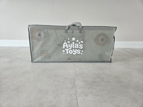 Baby dubbelzijdig speelkleed 180*200*1,5cm - extra breed - lichtgewicht foam - opvouwbaar- dubbelzijdig speelkleed - met luxe afwerking - en met opbergtas van Merkloos — afbeelding 3