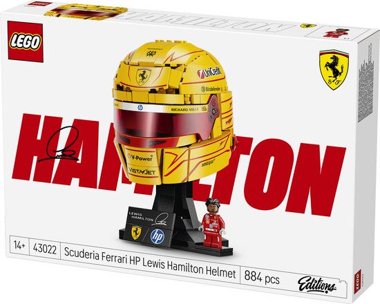 Casque LEGO Editions Scuderia Ferrari HP de Lewis Hamilton - 43022