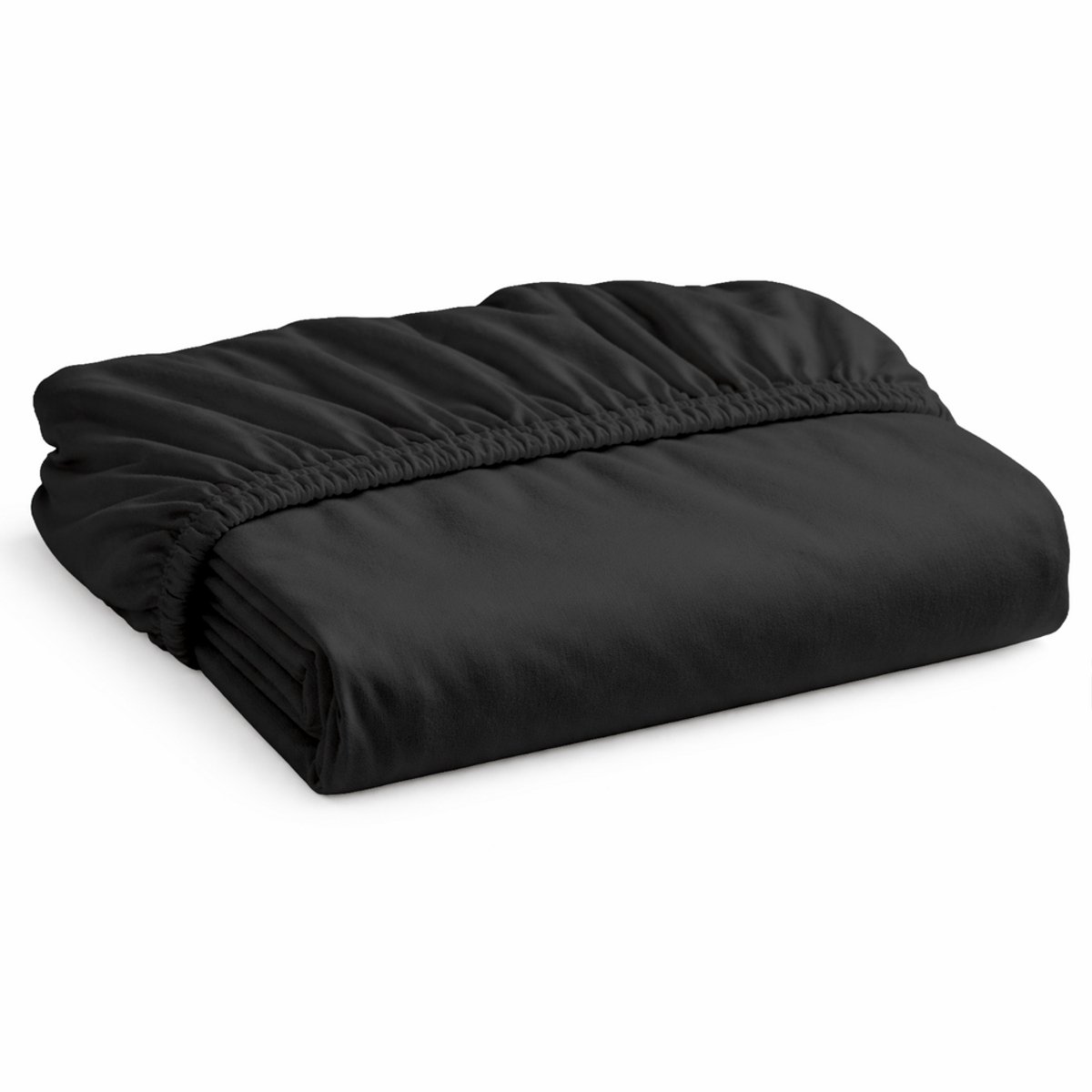 Decoware Hoeslaken Jersey - Zwart - Katoen - Elastisch - 140x200 cm - Geschikt voor matrassen tot 25 cm