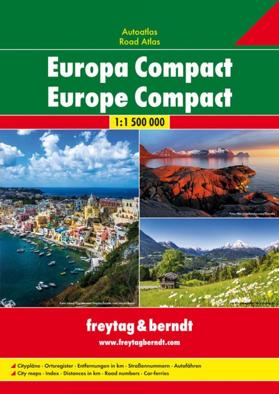 F&B Atlassen - F&B Wegenatlas Europa Compact - cover