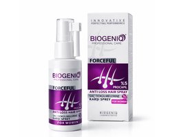 Biogeniq Forceful %5 Procapil Anti-Hair Loss Spray voor Vrouwen 60 ml – Professionele Haaruitval Behandeling met Procapil – Versterkt Haarwortels, Ondersteunt Haargroei en Verzorgt de Hoofdhuid – Intensieve Haarverzorging voor Dunner Wordend Haar**