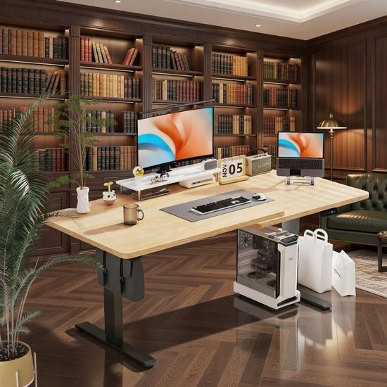 Arebos Elektrisch Verstelbaar Bureau 140x60 cm | Hoogte 72-118 cm