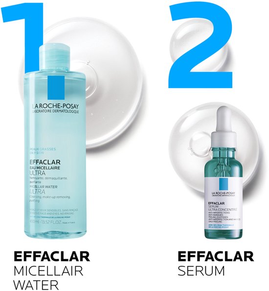 La Roche-Posay Effaclar Ultra Geconcentreerd Serum - Onzuivere Huid met Neiging to Acne - Glycolzuur, Salicylzuur en LHA - 30ml