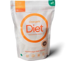 Orangefit Diet Vegan Afslankshake - Maaltijdvervanger / Maaltijdshake - Afvallen & Diëten - 850g (13 shakes) - Chocolade - Nr 1 Consumentenbond