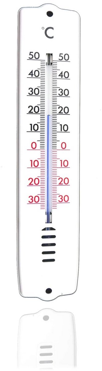 Temperatuurmeter Wandthermometer voor Binnen en Buiten -30 tot +50 °C