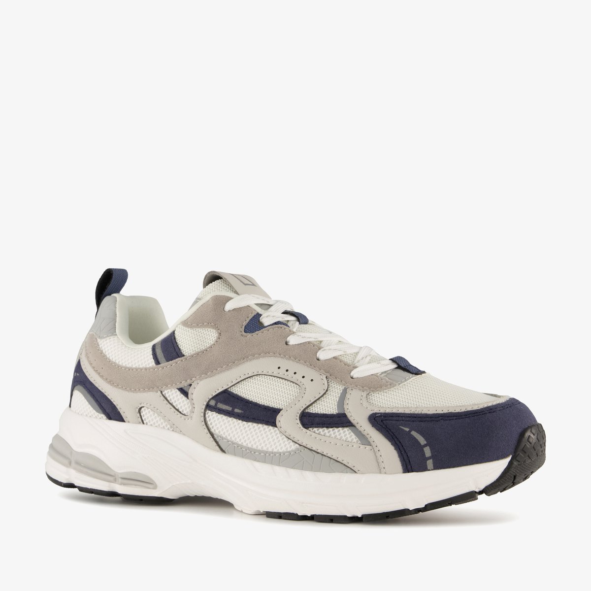 Blue Box heren sneakers blauw grijs - Maat 44 - Uitneembare zool