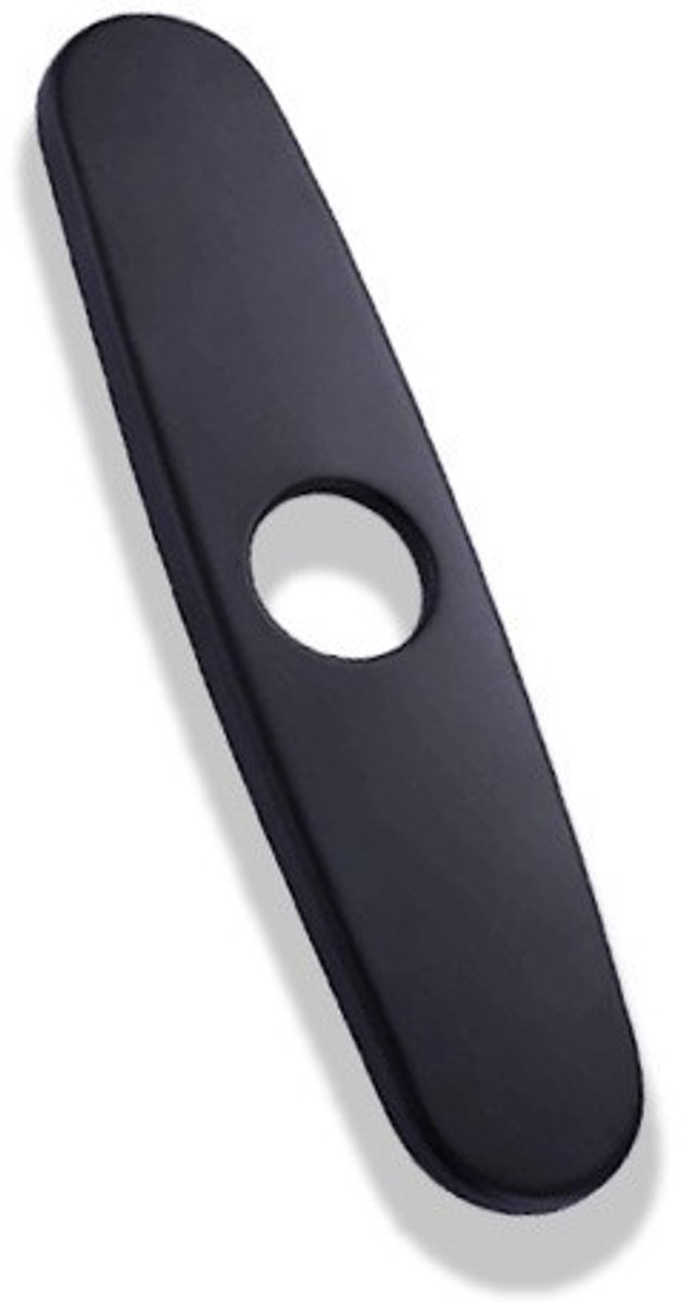 Keukenkraanafdekking van 25 cm (10 inch) voor een- of driegats badkamer- of keukenkranen - Zwart