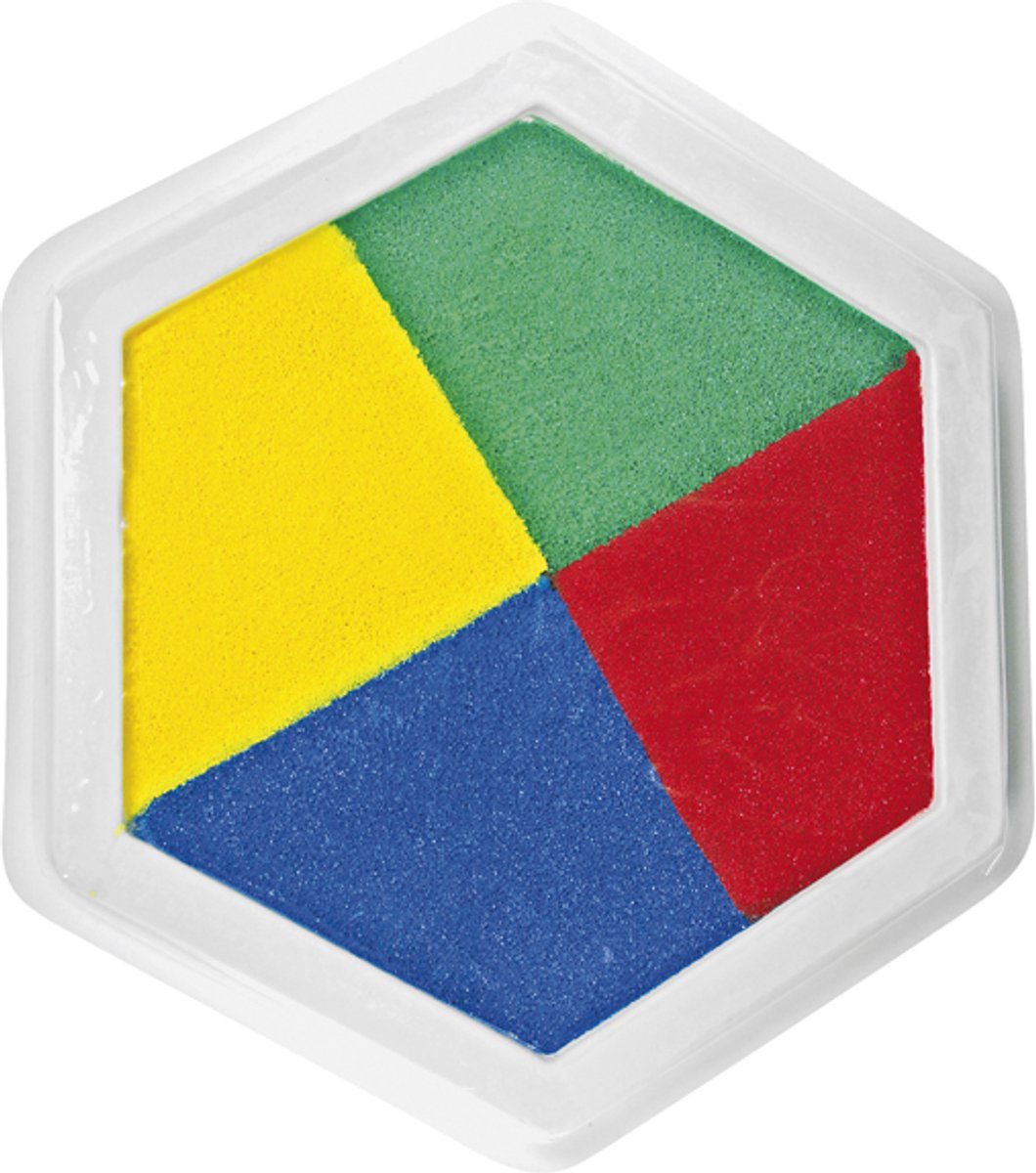 Eduplay stempelkussen XXL 4 kleuren - creatief speelgoed voor kinderen.