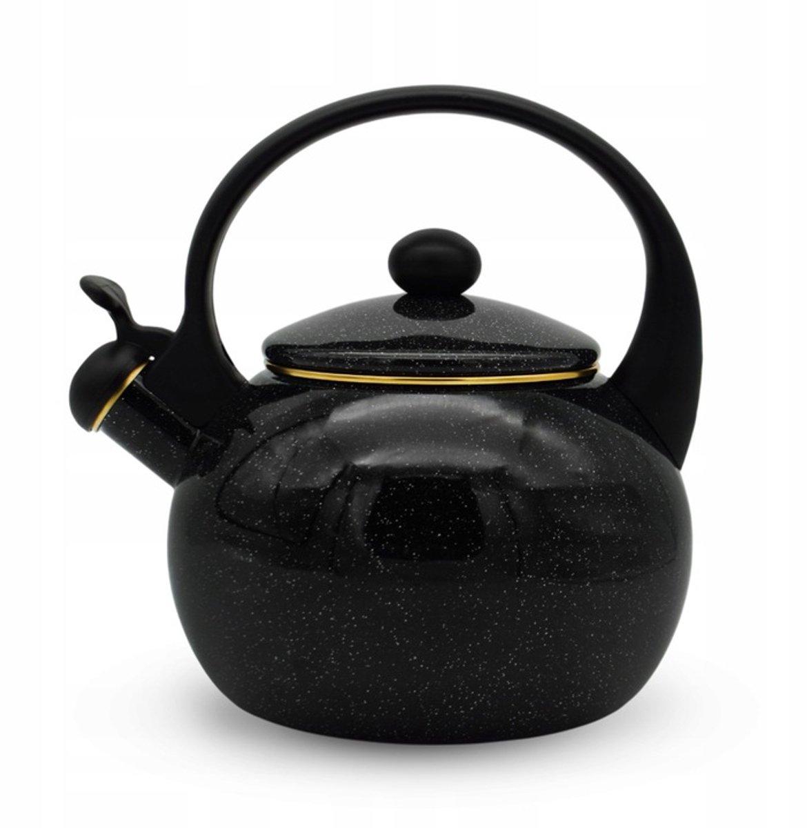 Meyerhoff Black Sky fluitketel 2,2L – Emaille inductie fluitketel – Klassiek design – Zwart
