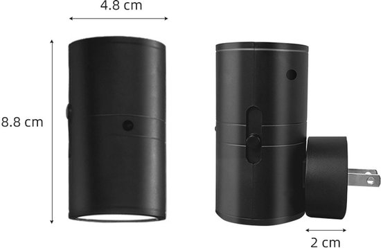 1 stuk -16 kleuren - Kleurrijk nachtlampje - LED-nachtlampje met stekker - Kleurveranderend RGB-nachtlampje met lichtsensor - 0-100LM - Hal, slaapkamer, kinderkamer - wit van Merkloos — afbeelding 4