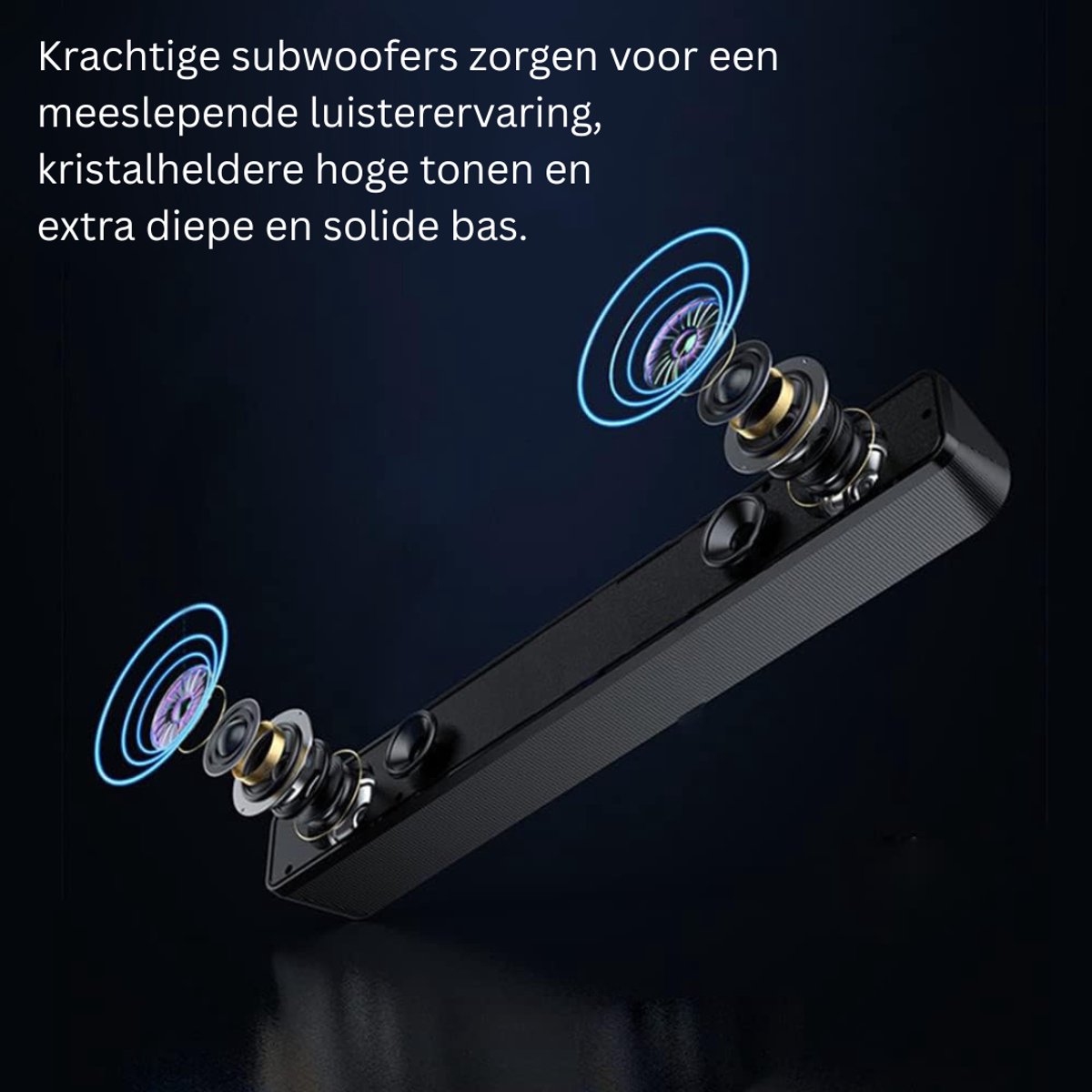 Soundbar PC 10W Plug & Play Speaker - afbeelding 2