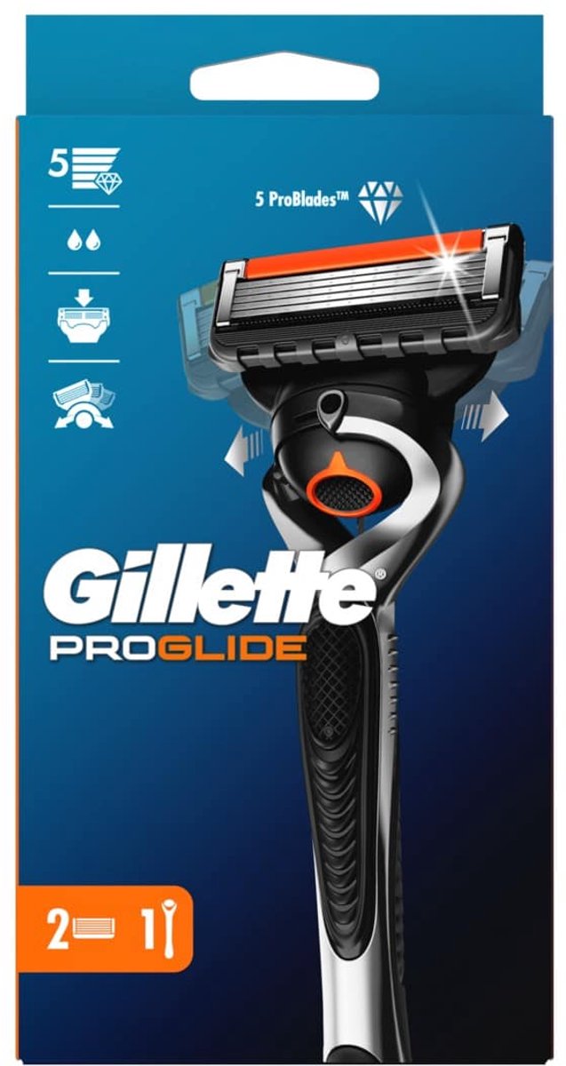 Gillette Fusion Proglide Flexball - Shaver For Men + 2 Spare Heads 3 Pcs