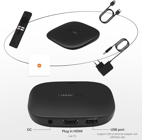 Xiaomi TV Box S 3e Generatie – 4K UHD, Google TV, 32 GB, Dolby Vision En Atmos, WiFi 6 – Compact En Snel
