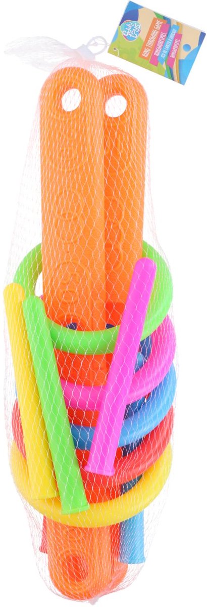 Eddy Toys Ringwerp Spel 12-Delig - Ring Gooien Spel voor Kinderen - Werpspel Toss Game voor Buiten - Buitenspel Speelgoed - Tuinspel Kinderen - Ring Toss Spel Ringwerpset — afbeelding 2