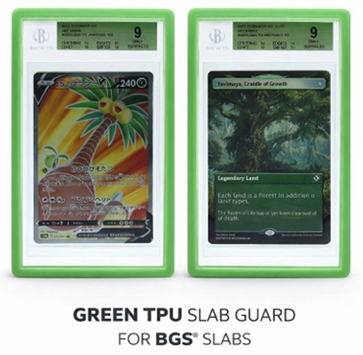 BGS Slab Guard Groen / Slab Bumper – Bescherming voor TCG, MTG & Yu-Gi-Oh! Graded Cards – TCG Card Protector