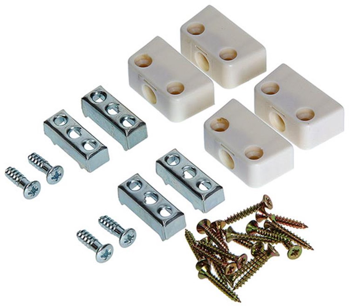 Mack Paneelverbinders 4 stuks Wit