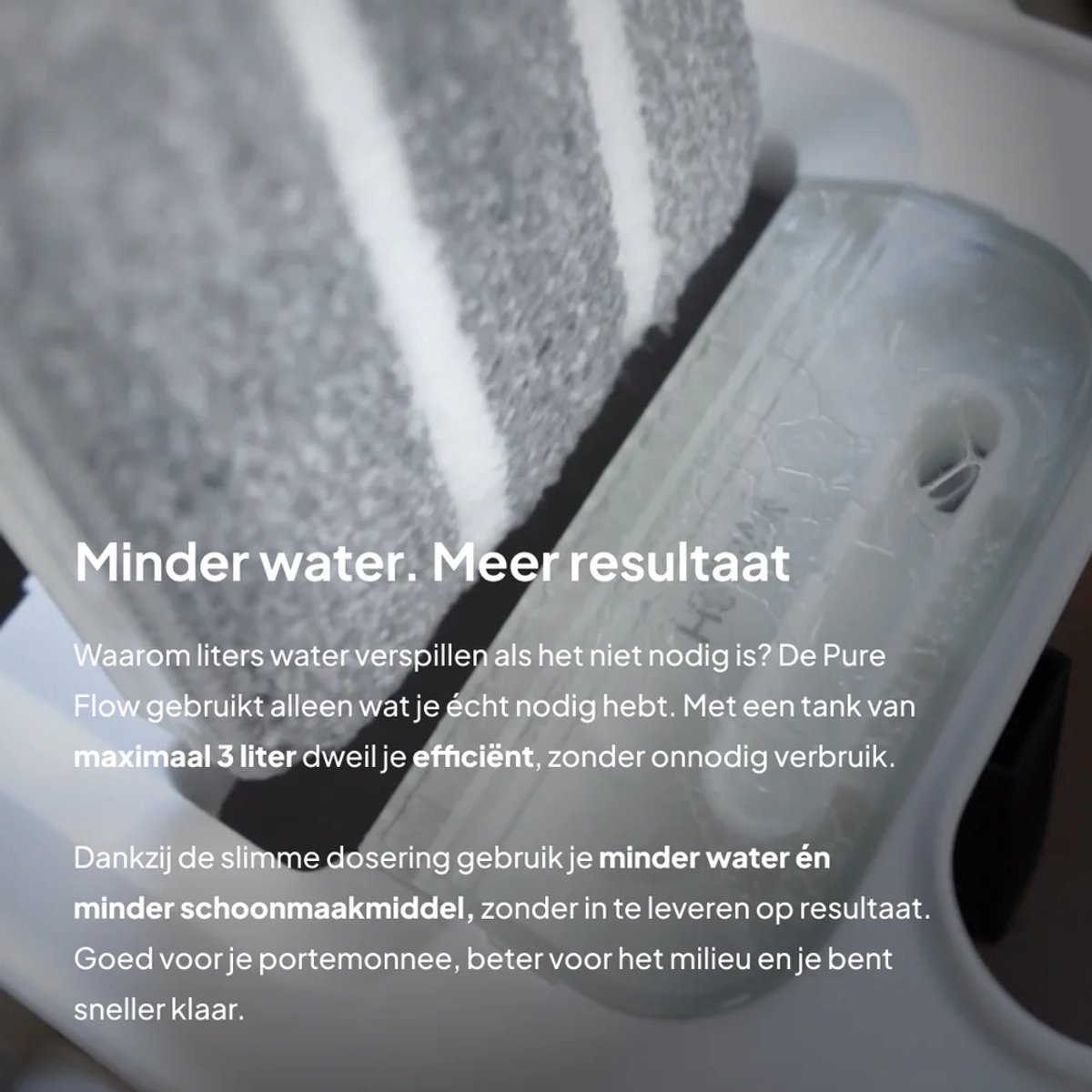 FRM Pure Flow - Dweilsysteem - Vloerreiniger - Altijd schoon water - Nooit meer dweilen met vies water - Zwart thumbnail 2
