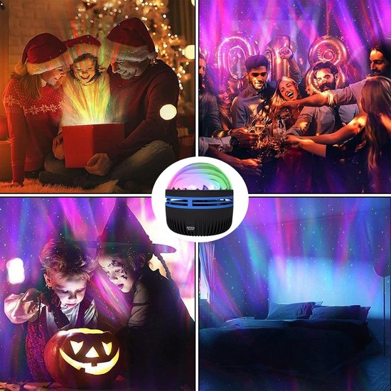 7 Effecten - Noorderlicht Projector - van Galaxielicht voor Gamekamer - Feesten - Lichtenprojector voor Slaapkamer - LED Projector voor Huisdecoratie van Merkloos — afbeelding 2
