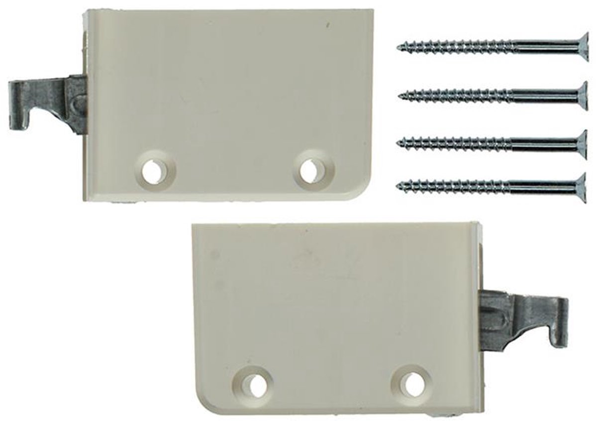 Mack Kastophanger 57x38x18 mm wit 2 stuks