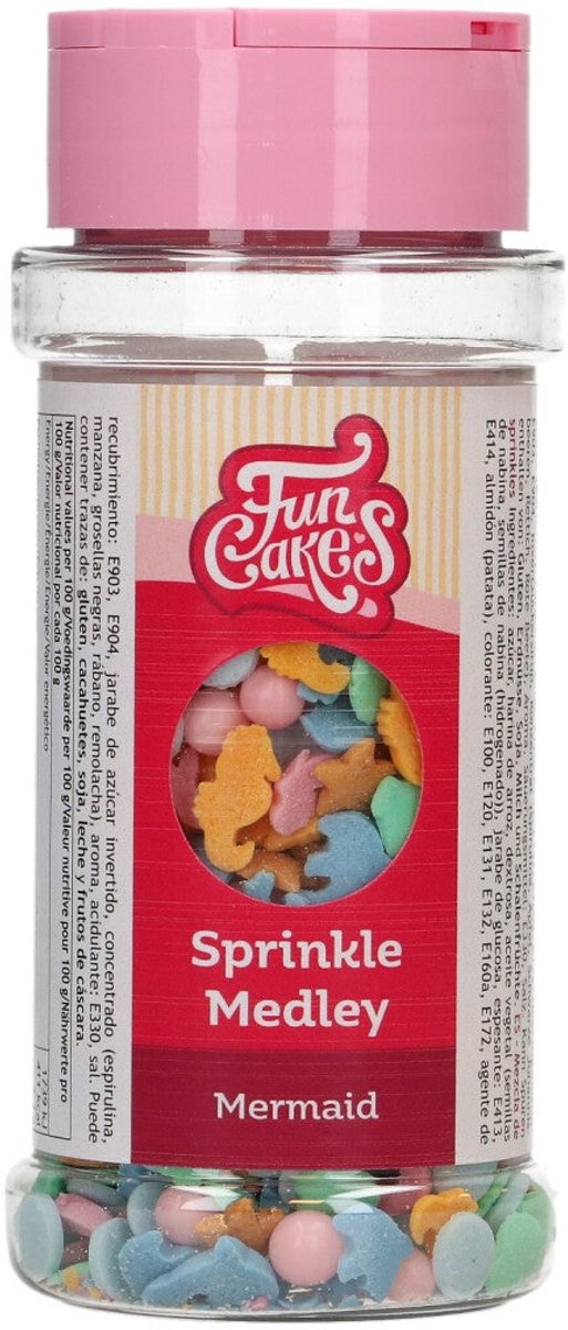 FunCakes Sprinkle Medley - Mermaid - 50g - Eetbare Taartdecoratie