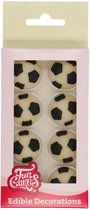 FunCakes Fondant Decoraties - Voetbal - Eetbare Voetballen - Set/8