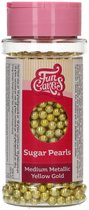 FunCakes Sugar Pearls Medium - Or Métallique - 80 g