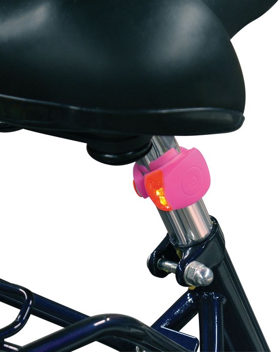 Dresco Siliconen Roze Fietsverlichting — afbeelding 2