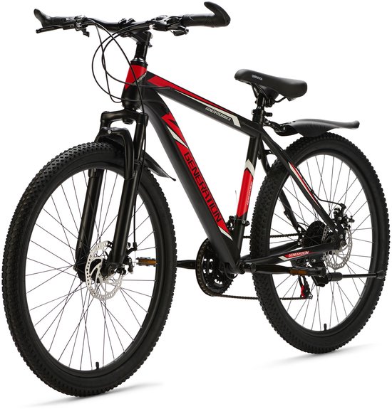 Generation Mountainbike 26 inch Rood/Zwart - Spatborden van Generation — afbeelding 3