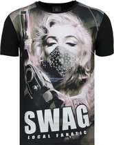 Marilyn Monroe T shirts - SWAG - Zwart