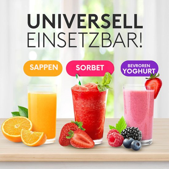 Aurixi® Sapcentrifuges Groenten en Fruit - Slowjuicer Universeel Gebruik - Juicer Vaatwasser Bestendig - Inclusief Reinigingsborstel & EBook - Zwart - 40cm x 17cm x 34cm van Aurixi — afbeelding 5