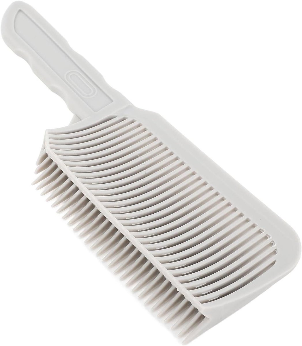 Kapperkam voor fade kapsels met platte kanten en gebogen positionering, tondeuse kam