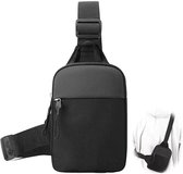 Bolsa de Pecho Multifuncional Impermeable con Candado de Combinación Antirrobo y