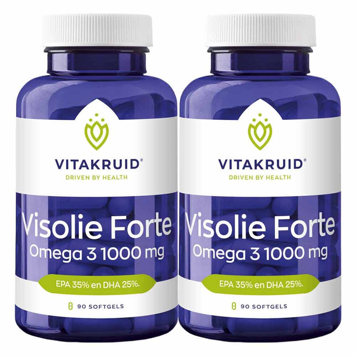 Vitakruid - Visolie Forte - 2 x 90 softgels - Voordeelverpakking
