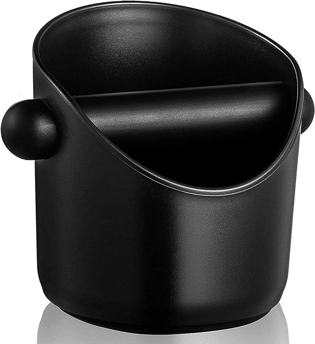 Afklop bak voor koffiedik en espressomachineaccessoires met zeefhouder