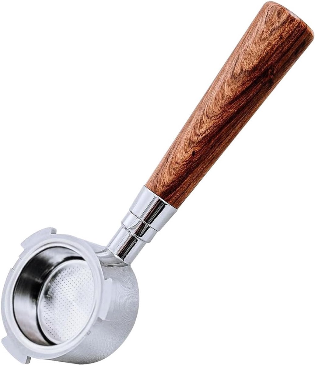 Naked Portafilter - bodemloze portafilter - 51 mm - herbruikbaar - Espressomachine - Barista Essentials - met drie oren - Bottomless Portafilter - Portafilter - Filterdrager - Piston - compatibel met Delonghi EC680 EC685